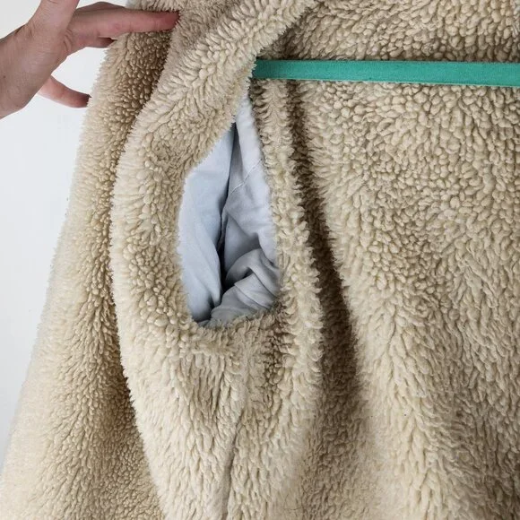 Zara Men's Faux Sherpa Lined Denim Jean Jacket sz L - Picture 7 of 13